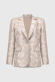 Signature | Brocade Floral Print Blazer