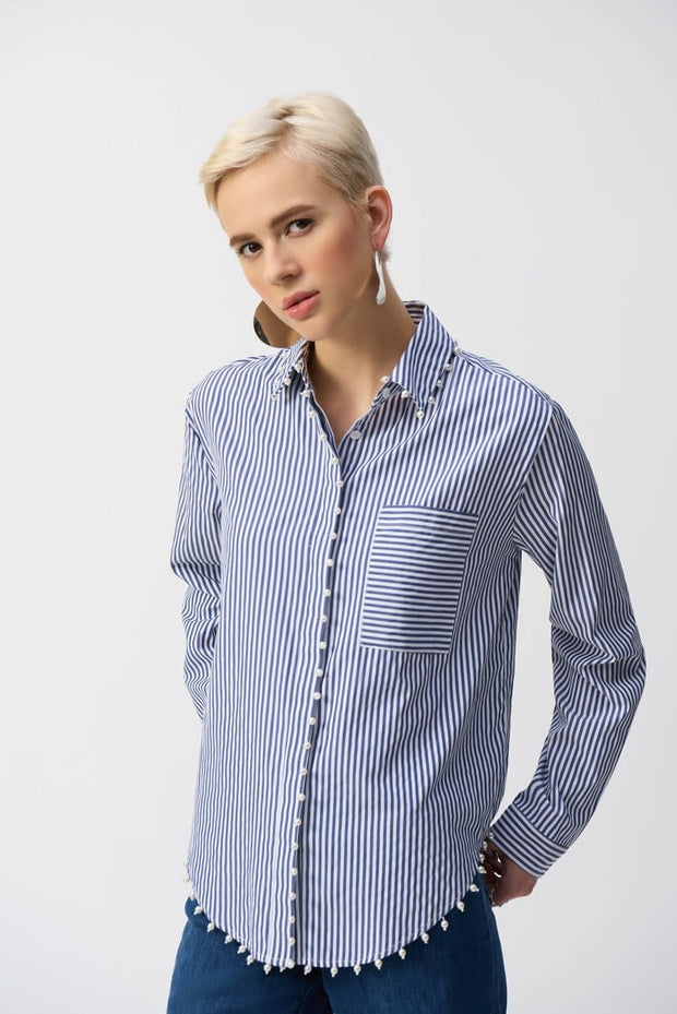 Striped Stretch Cotton Shirt