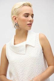 Seersucker Sleeveless Straight Top