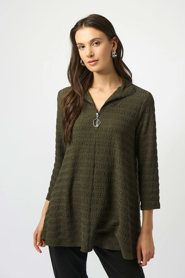 Textured Knit A-Line Tunic