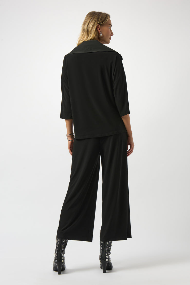 Silky Knit & Memory Culotte Jumpsuit
