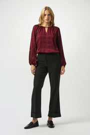 Satin Burnout Boxy Top