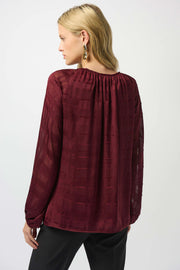 Satin Burnout Boxy Top