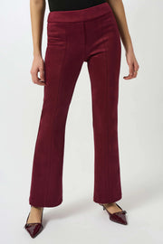 Scuba Suede Flared Pull-On Pants