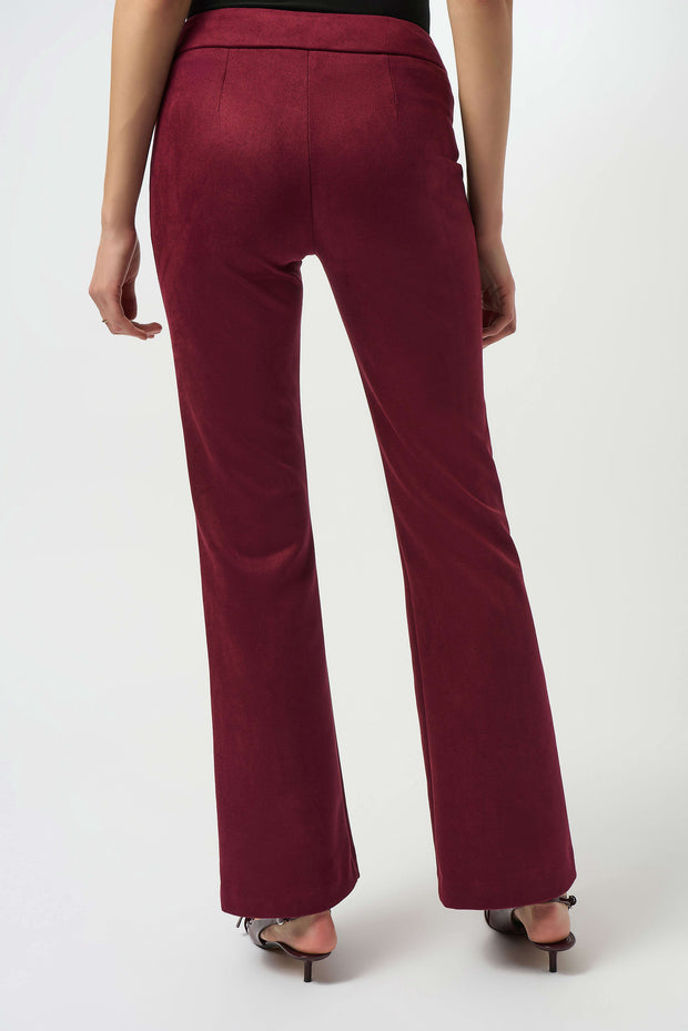 Scuba Suede Flared Pull-On Pants