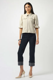 Scuba Suede Cropped Jacket