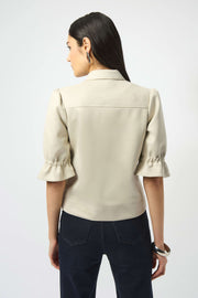 Scuba Suede Cropped Jacket