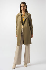 Scuba Suede Straight Coat