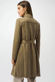 Scuba Suede Straight Coat
