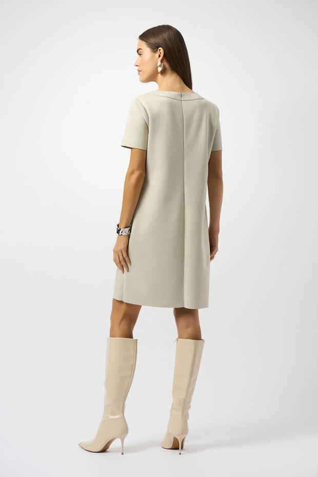 Scuba Suede Shift Dress