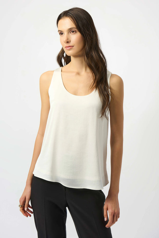 Recycled Hammered Satin Sleeveless Top