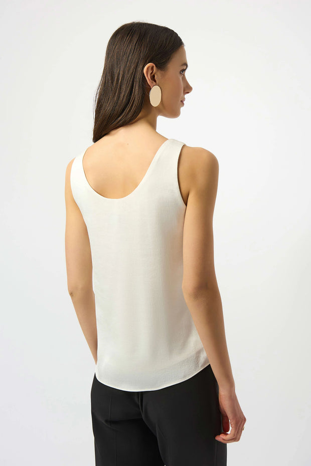 Recycled Hammered Satin Sleeveless Top