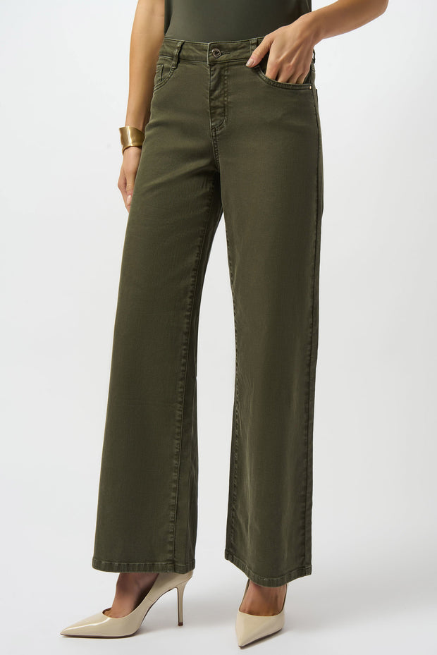 Goldie | Classic Wide-Leg Stretch Denim Jeans - Featherweave