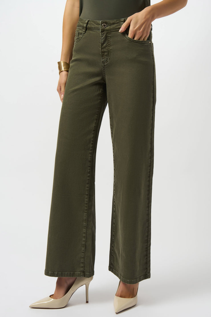 Goldie | Classic Wide-Leg Stretch Denim Jeans - Featherweave