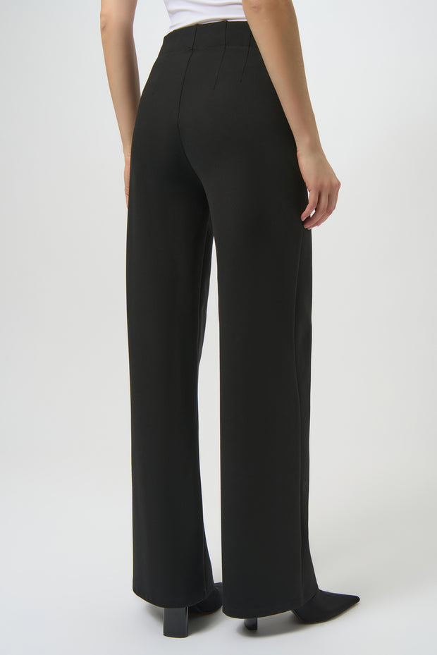 Heavy Knit Wide Leg Pull On Pants