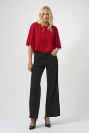 Novelty Fringe Boxy Top