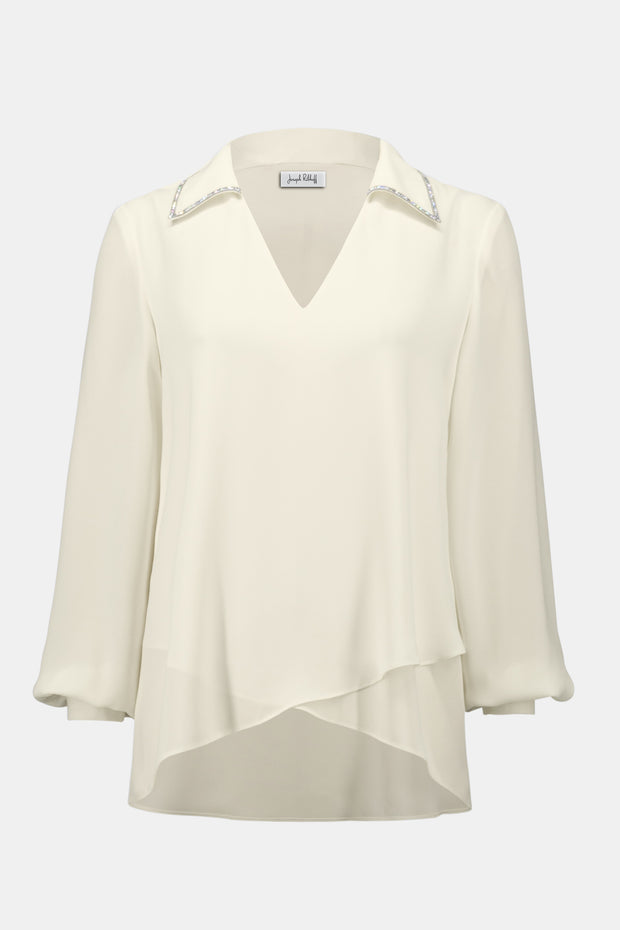 Georgette Flared Layered Top