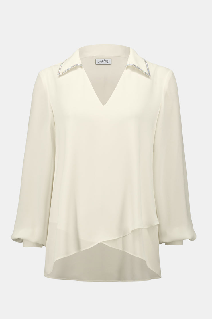 Georgette Flared Layered Top