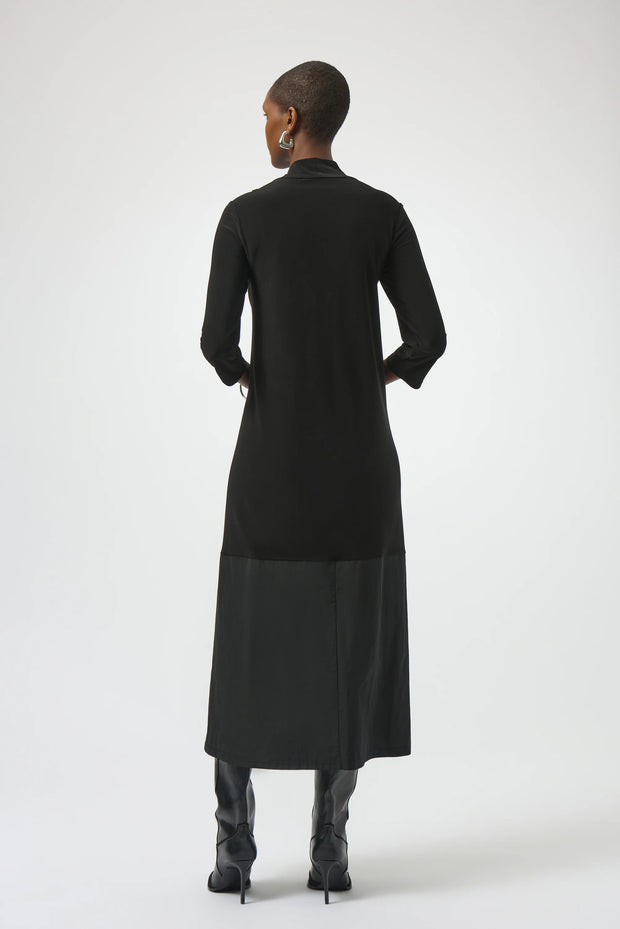 Silky Knit and Memory Trapeze Dress