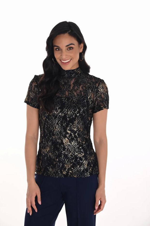 Embroidered Lace Top