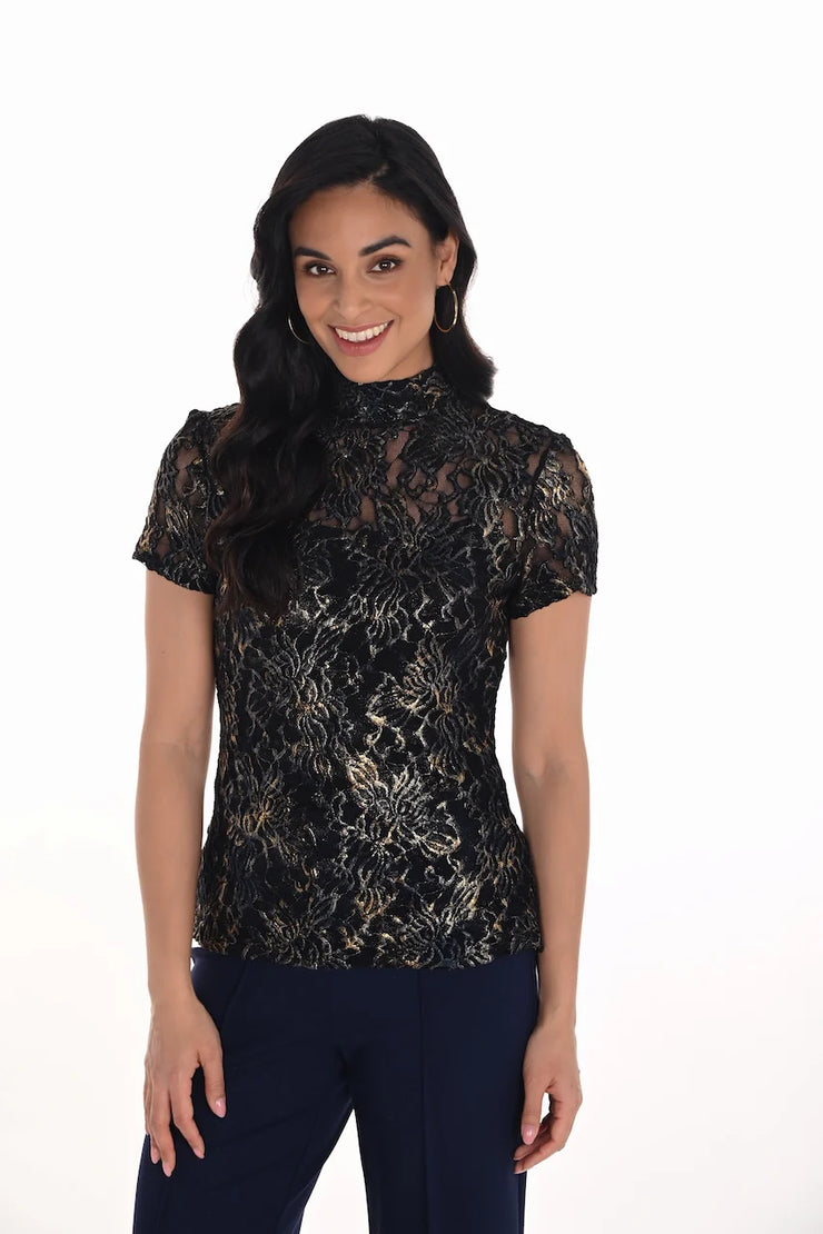 Embroidered Lace Top