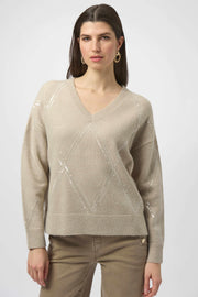 Sweater Knit Pullover with Sequins