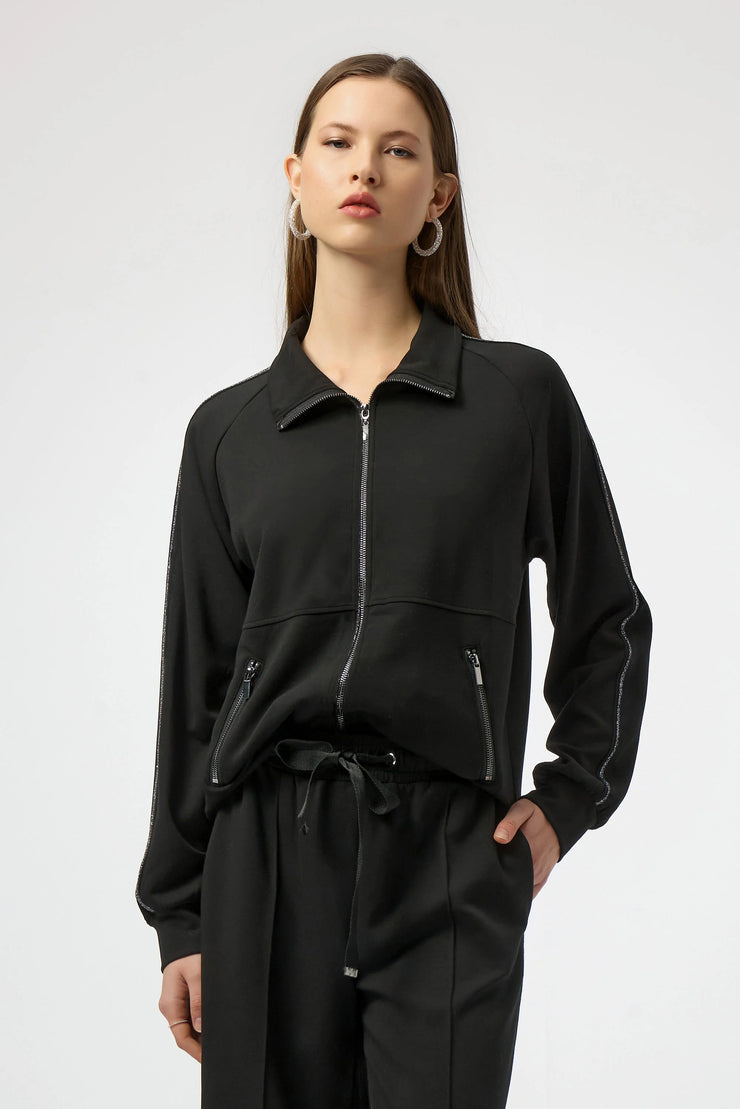 Scuba Jersey Funnel Neck Jacket