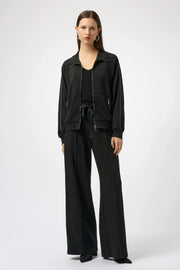 Scuba Jersey Wide Leg Pull-On Pants