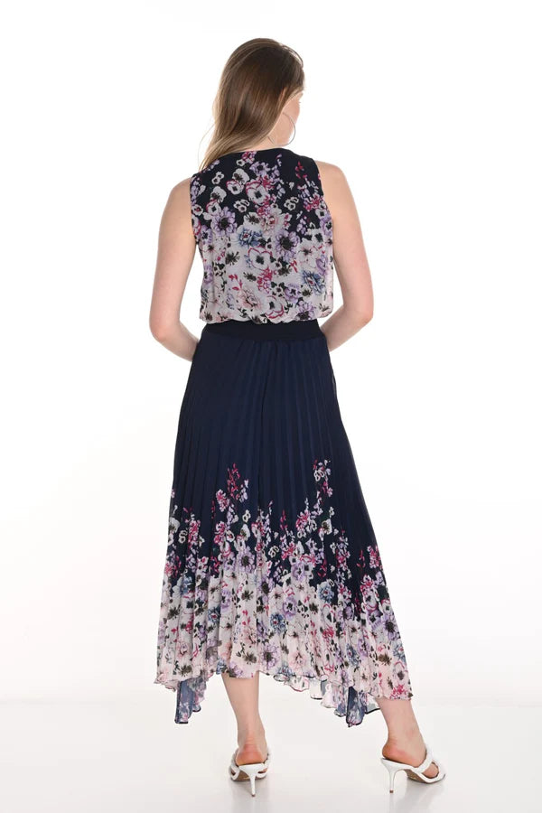 Floral Pleated Dress