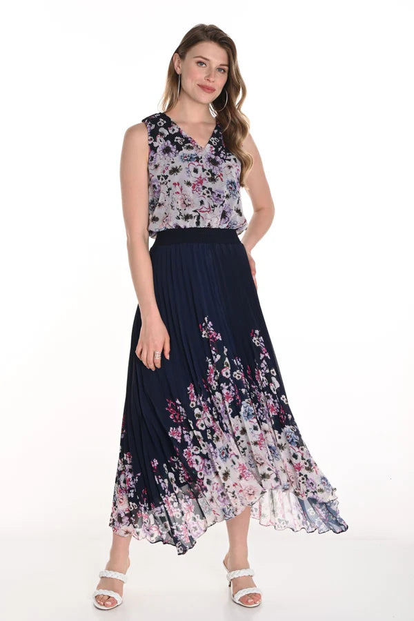 Floral Pleated Dress