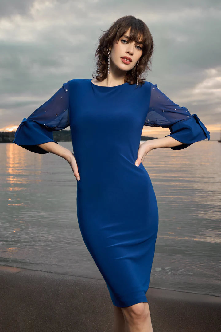 Rhinestone Sleeve Dress