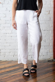 Straight Leg Linen Pant