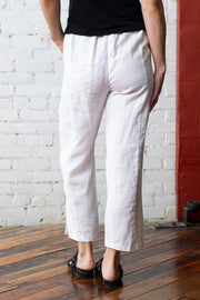 Straight Leg Linen Pant