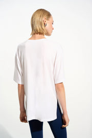 Jersey Boxy Tunic With V-neckline