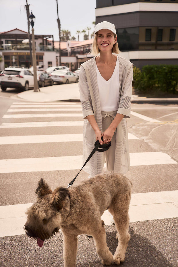 Jersey Boxy Tunic With V-neckline