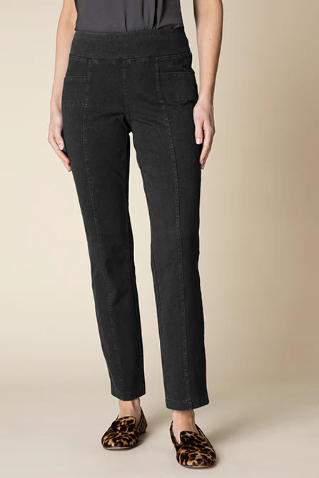 Knit Seamed Straight Pant