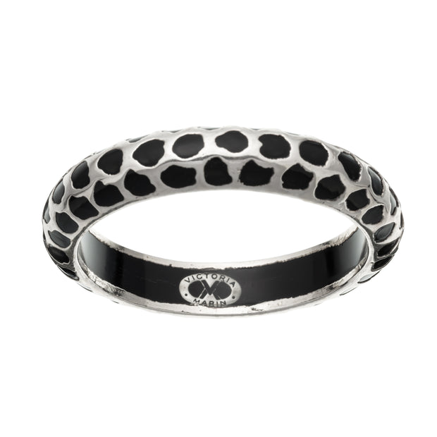 Black/Silver Leopard Bracelet