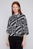 Cropped Cowl Neck Top