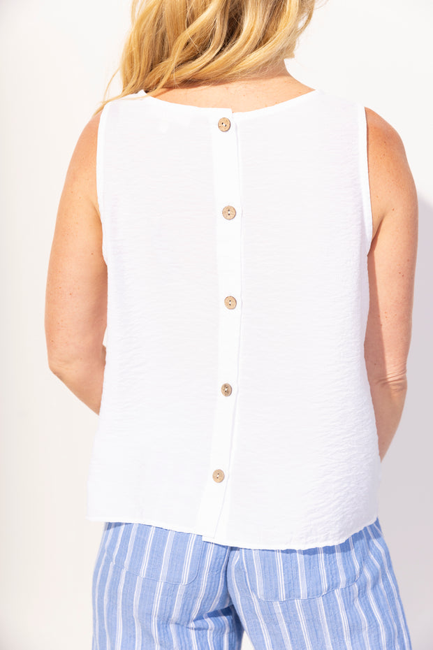 Button Back Tank