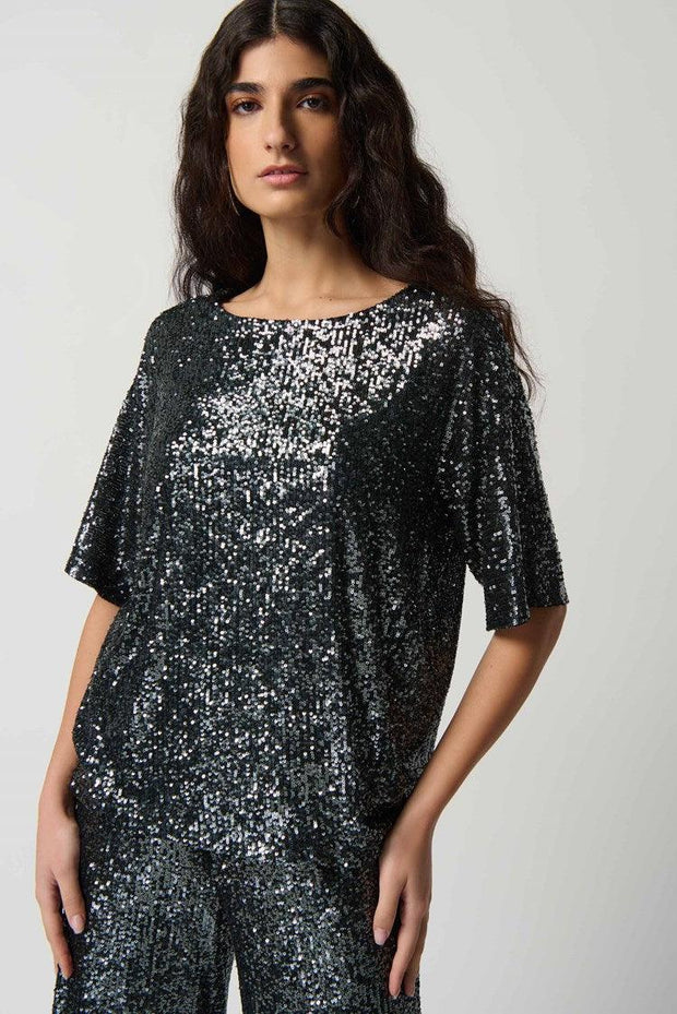 Sequin Dolman Sleeve Top-Watch Us Women Oakville