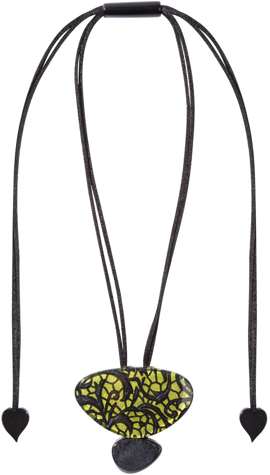 PEACE 2 Beads Pendant Necklace