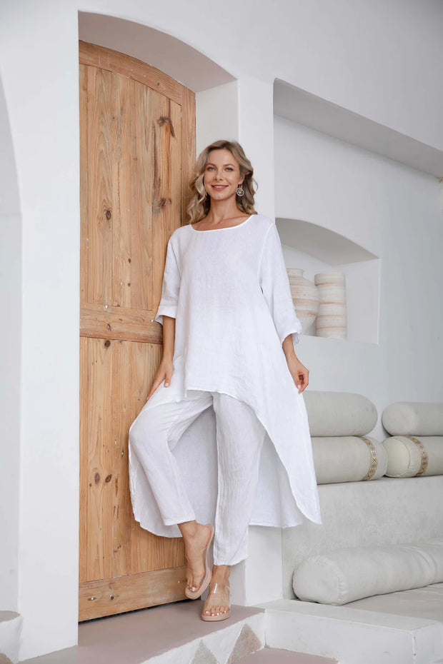 Drawstring Linen Pant