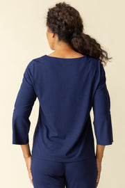 Pleated Sleeve Top