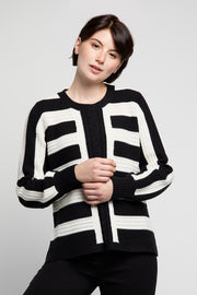 Striped Crew Sweater