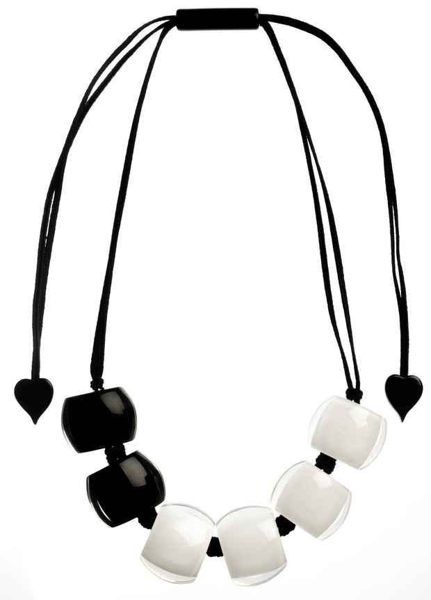 Flattened Bead Necklace