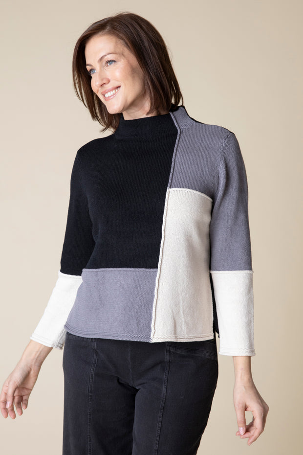 Funnel Neck Pullover Sweater