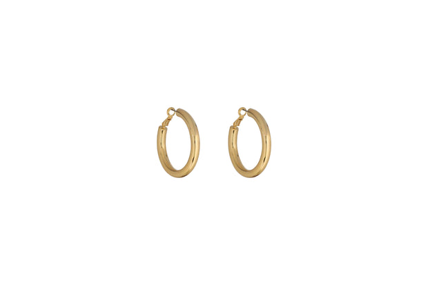 Puffed Hoop Earrings