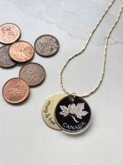 Made In Canada - Penny Charm Necklace Gold