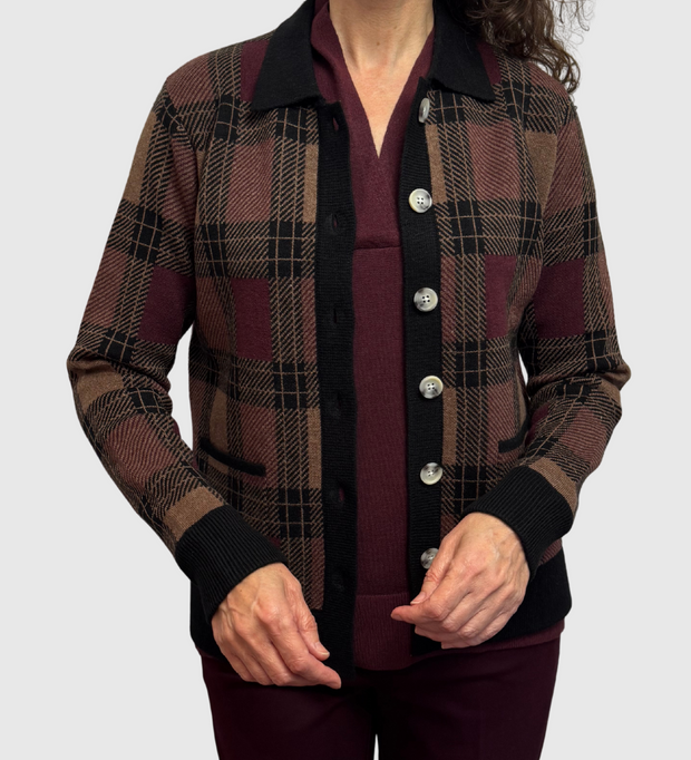 Collared Button Down Cardigan
