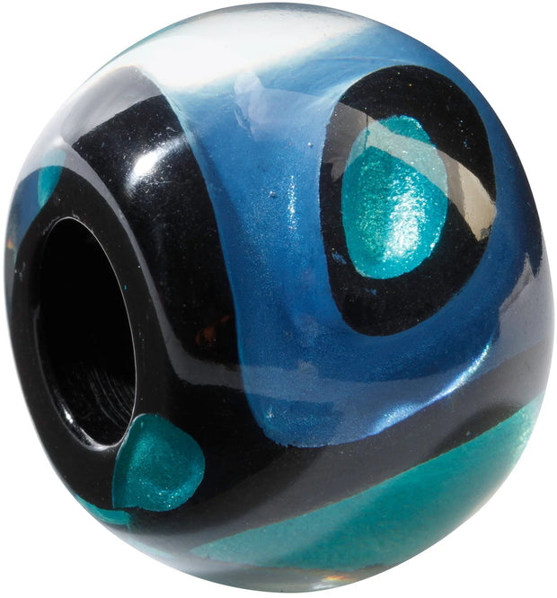 Bliss Retro Swirl Blue Bead